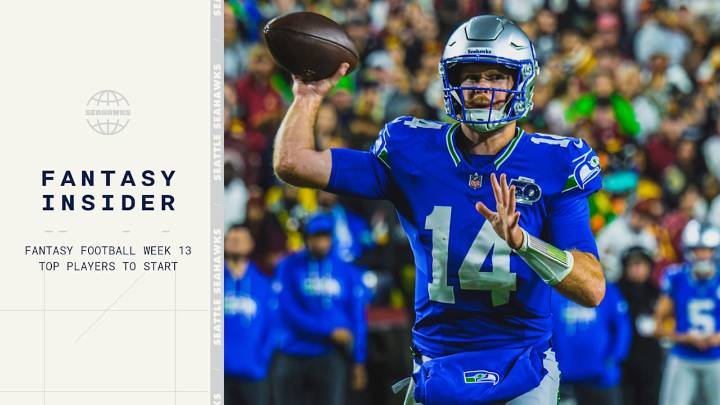 Fantasy Football Week 13: Best Players To Start in Sunday And Monday Games