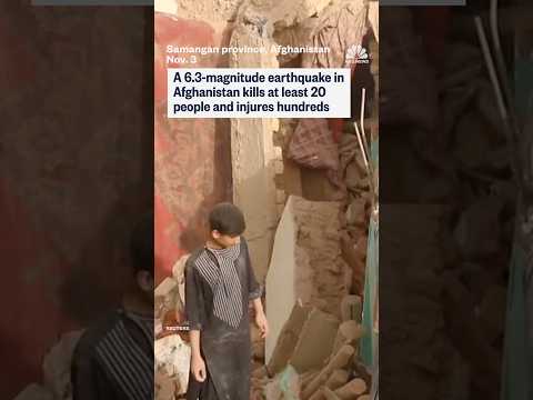 A 6.3-magnitude earthquake in Afghanistan kills at least 20 people and injures hundreds