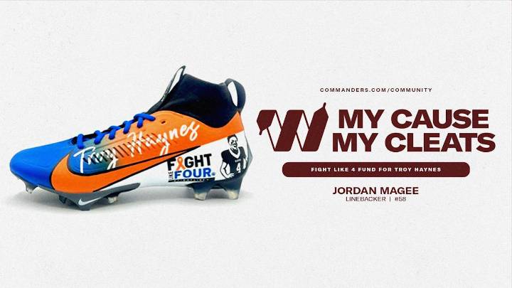 Jordan Magee honors childhood friend and 'Fight Like 4 fund for Troy Haynes' for 'My Cause, My Cleats'