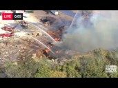 LIVE: Firefighters fighting huge active 4-alarm fire near Baltimore