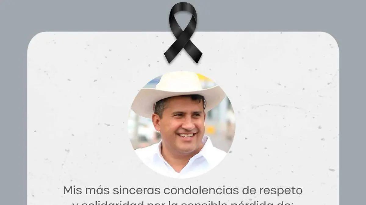 Lamenta alcalde de Zamora el asesinato de Carlos Manzo, edil de Uruapan