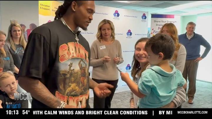 Rico Dowdle presents $45,000 donation check