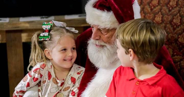 Pere Noel will check his list at the Cajun Christmas