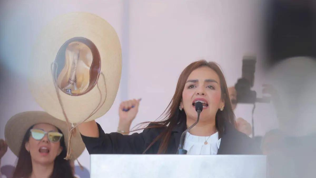 Reunión con Sheinbaum no fue para doblar las manos, sino para exigir justicia: Grecia Quiroz