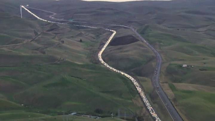 Big rig crash snarls evening commute, stranding motorists