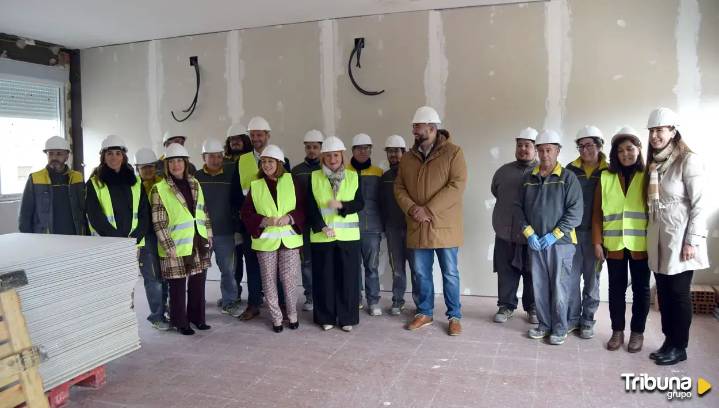 Peñaranda avanza en la rehabilitación del antiguo colegio comarcal gracias al programa mixto de empleo