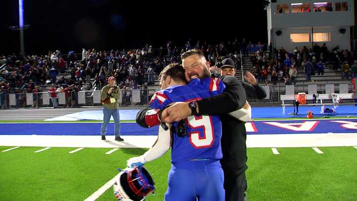 Midland Trail uses strong rushing attack & timely defensive plays to defeat Petersburg, 27