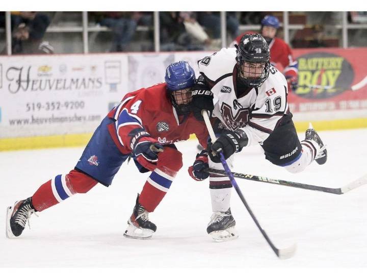 Chatham Maroons double Strathroy Rockets for sixth straight win