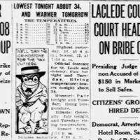 See the Nov. 9, 1925, front page: Woman cashier robbed of $3,208 in street holdup
