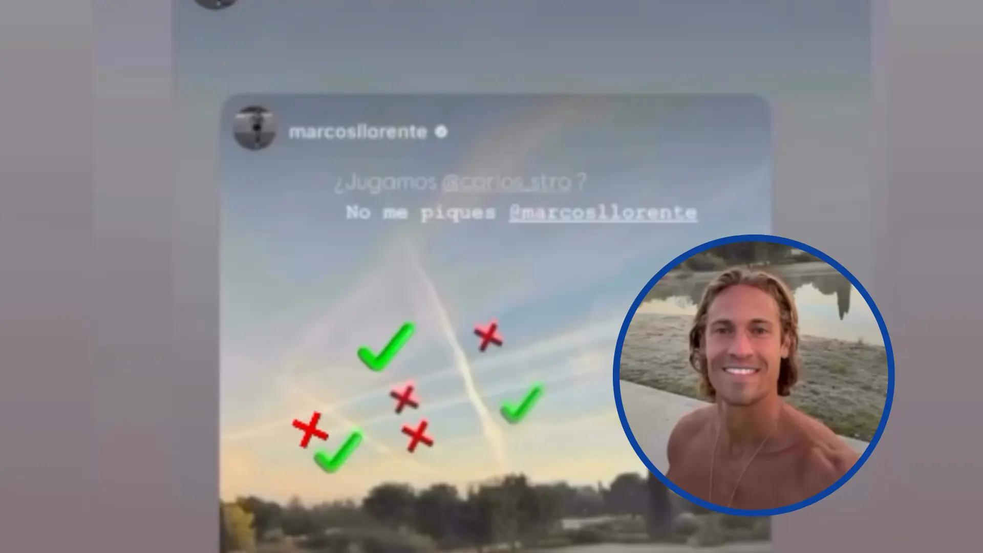 Marcos Llorente juega al 'tres en raya' con las estelas de los aviones y reaviva sus teorías de las fumigaciones