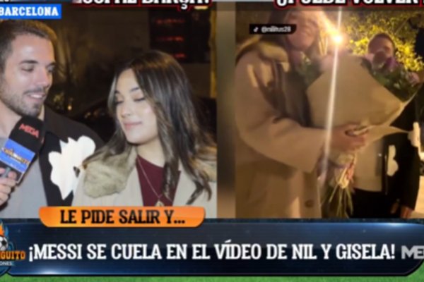 La divertida entrevista a la pareja a la que Messi le interrumpió un video en las calles de Barcelona