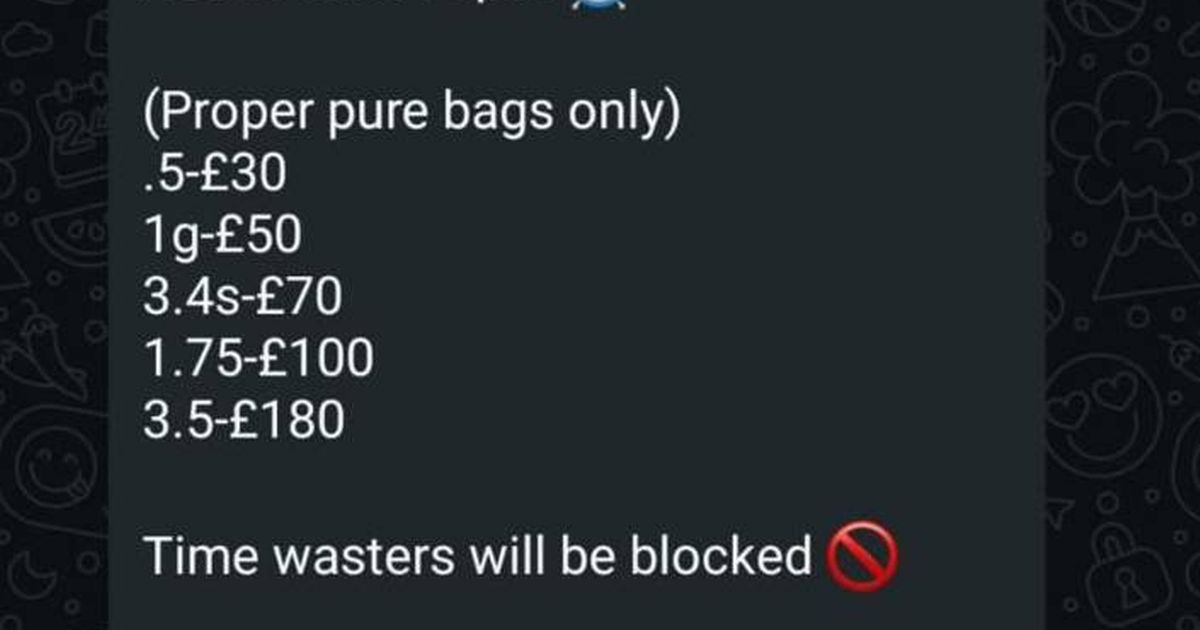 Youth football coach banned after 'cocaine menu' posted in coaches' chat