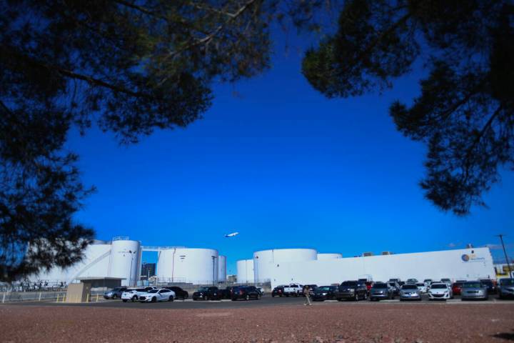 Las Vegas airport parking garage project next to fuel tanks coming up for vote