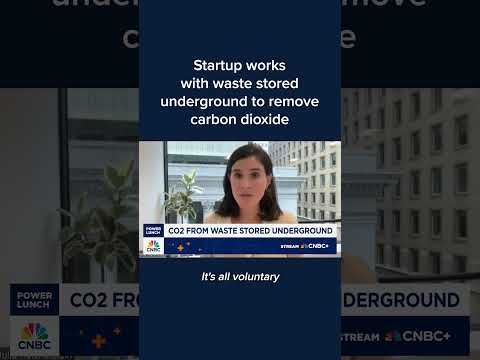 Startup works with waste stored underground to remove carbon dioxide