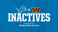 INACTIVES: Lions at Commanders