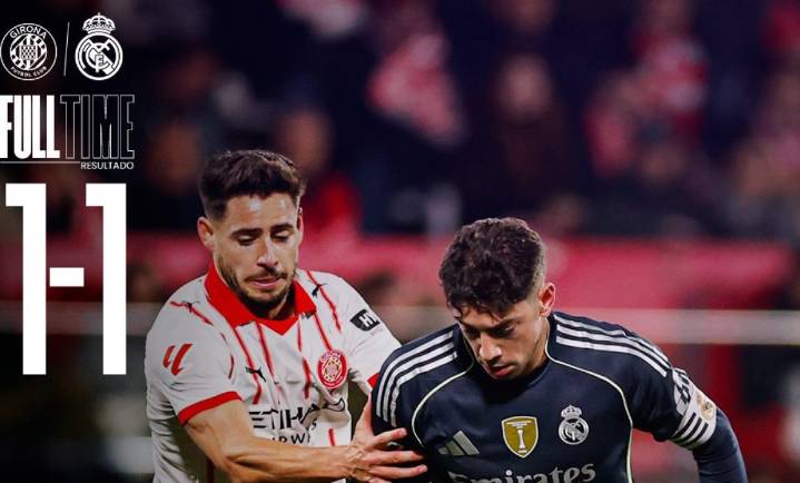 Pierde Real Madrid el liderato tras empatar con Girona