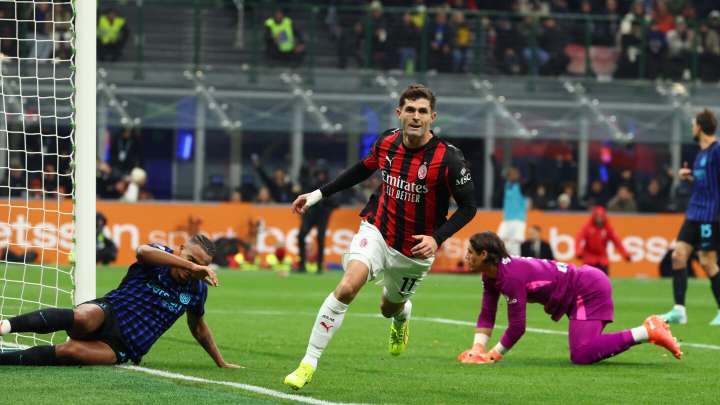 USMNT's Christian Pulisic scores in Milan derby to climb back atop Serie A goals list (video)