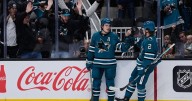 Celebrini scores 10th goal as Sharks top Panthers 3