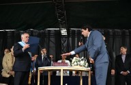 ALBERDI: El gobernador Osvaldo Jaldo le tomó juramento al flamante intendente Bruno Romano