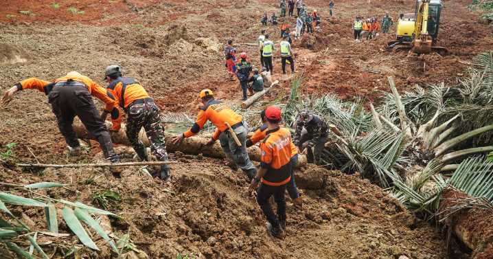 Landslides in Indonesia's Central Java leave at least 18 dead and dozens missing