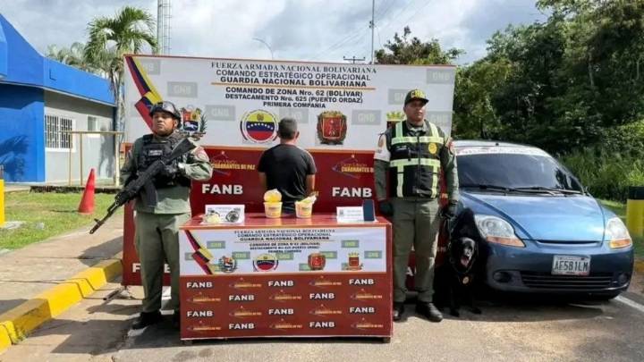FANB captura a hombre con marihuana oculta en envases de mantequilla...