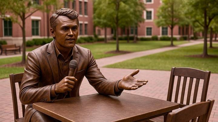 Charlie Kirk statue on LSU campus? Student senate says 'not so fast'