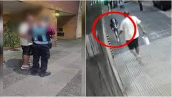 La madre de la niña que fue pateada salvajemente enfrentó al agresor