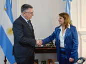 Bullrich recibió al canciller de Israel con “la lucha contra el terrorismo” como eje