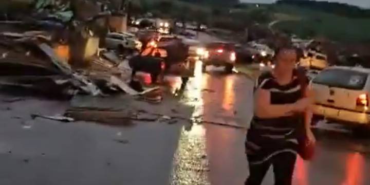 Tragedia en Brasil: al menos cinco muertos, más de 130 heridos y un pueblo devastado por el paso de un fuerte tornado