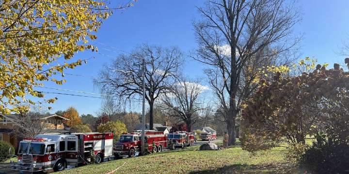 Fire crews put out house fire