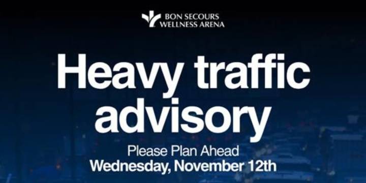 Heavy traffic anticipated in downtown Greenville on Wednesday