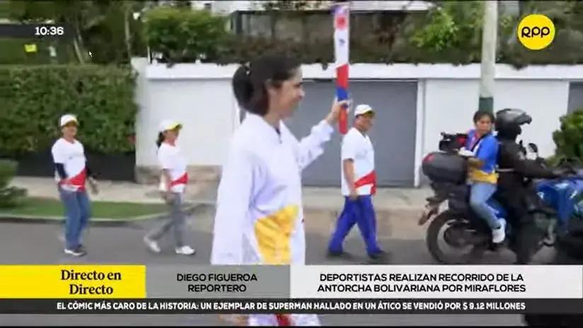 Antorcha Bolivariana recorre las calles de Lima antes de la inauguración de los Juegos [VIDEO]