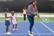 Coco Gauff visits refurbished New Orleans tennis courts