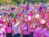 Con gran caminata cerraron octubre rosa en Bolívar