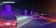 Man crashes into electrical pole while fleeing from police