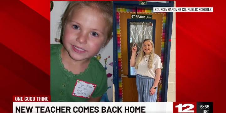 One Good Thing: New teacher comes back home