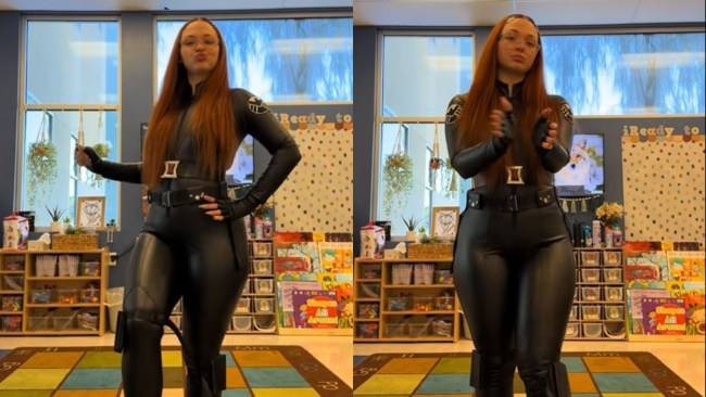 'Deeply unprofessional,': Kindergarten teacher cops backlash for wearing 'suggestive' Black Widow costume to work on 'superhero day'