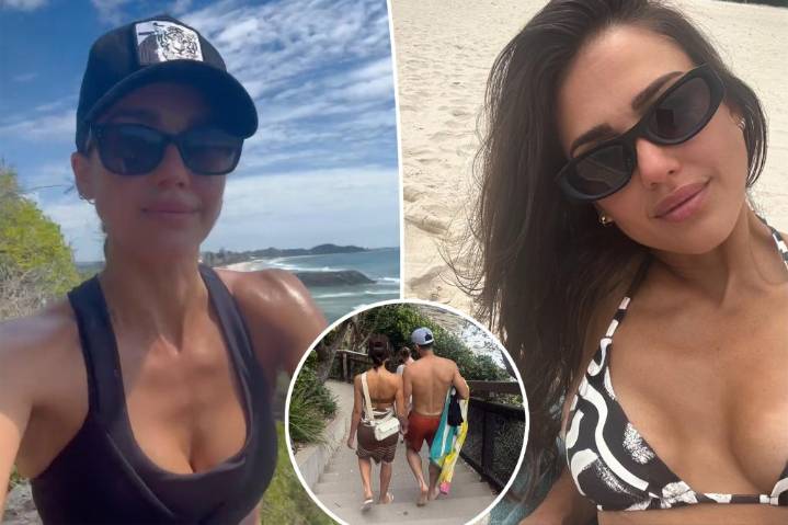 Jessica Alba stuns in patterned bikini while reminiscing about her time in 'beautiful' Australia