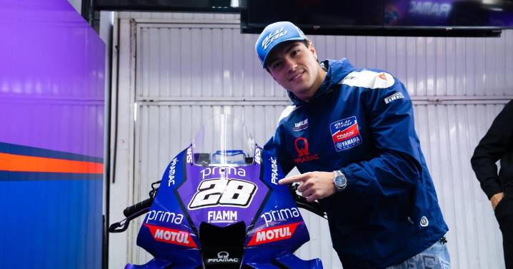 Izan Guevara, tras 'debutar' en una MotoGP: «La potencia de esta moto es increíble»