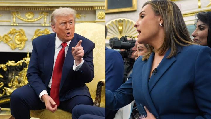 Donald Trump scolds ABC reporter Mary Bruce over her questions about Saudi Arabia's Crown Prince, threatens to pull broadcast licence