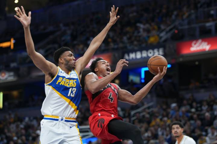 Raptors drub depleted Pacers, 129