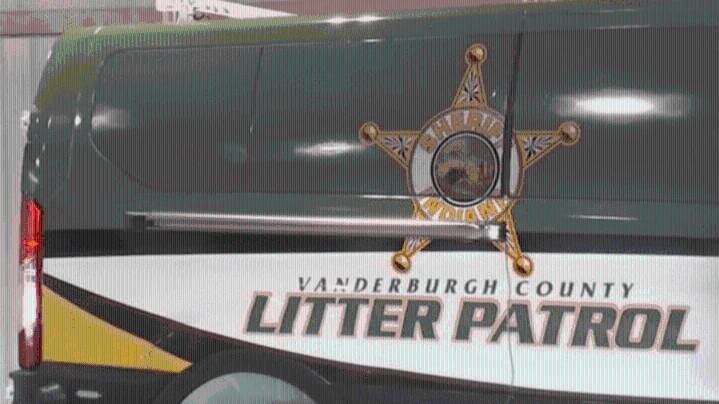 Vanderburgh County Jail unveils new litter patrol van