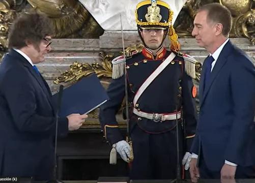Ezequiel Galli participó de la jura de Diego Santilli como Ministro del Interior de la Nación