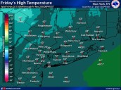 N.Y. weather: Strong winds, cold temperatures, possible snow showers to impact NYC Friday