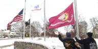 Mishawaka Troop Town hosts flag ceremony in Battell Park to honor veterans