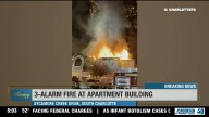 Fire damages apartments in south Charlotte