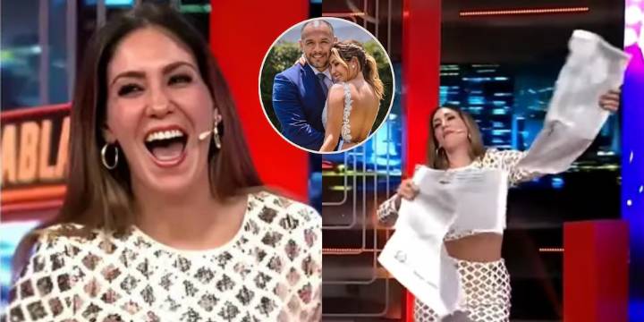 Tilsa Lozano rompe el acta de su divorcio en vivo y celebra nueva etapa con saltos de alegría: “Voy a llorar de felicidad”