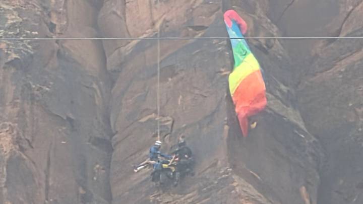 BASE jumper safe after large-scale rescue operation in Kane Creek