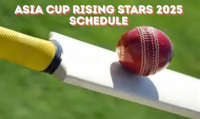 Asia Cup Rising Stars 2025 Schedule: India ‘A’ vs Pakistan ‘A’ on Nov 16