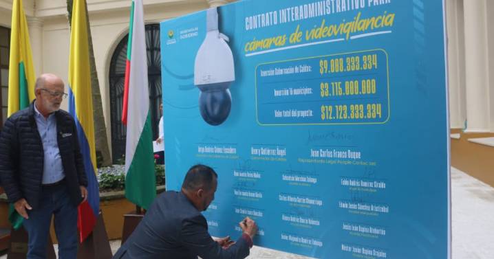 16 municipios de Caldas y la Gobernación ponen recursos para tener vigilancia con cámaras de seguridad